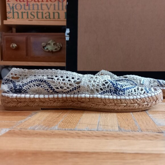 Espadrilles Garraf - Crochet White Navy Blue VISCATA, size 38 (8) - Picture 8 of 8